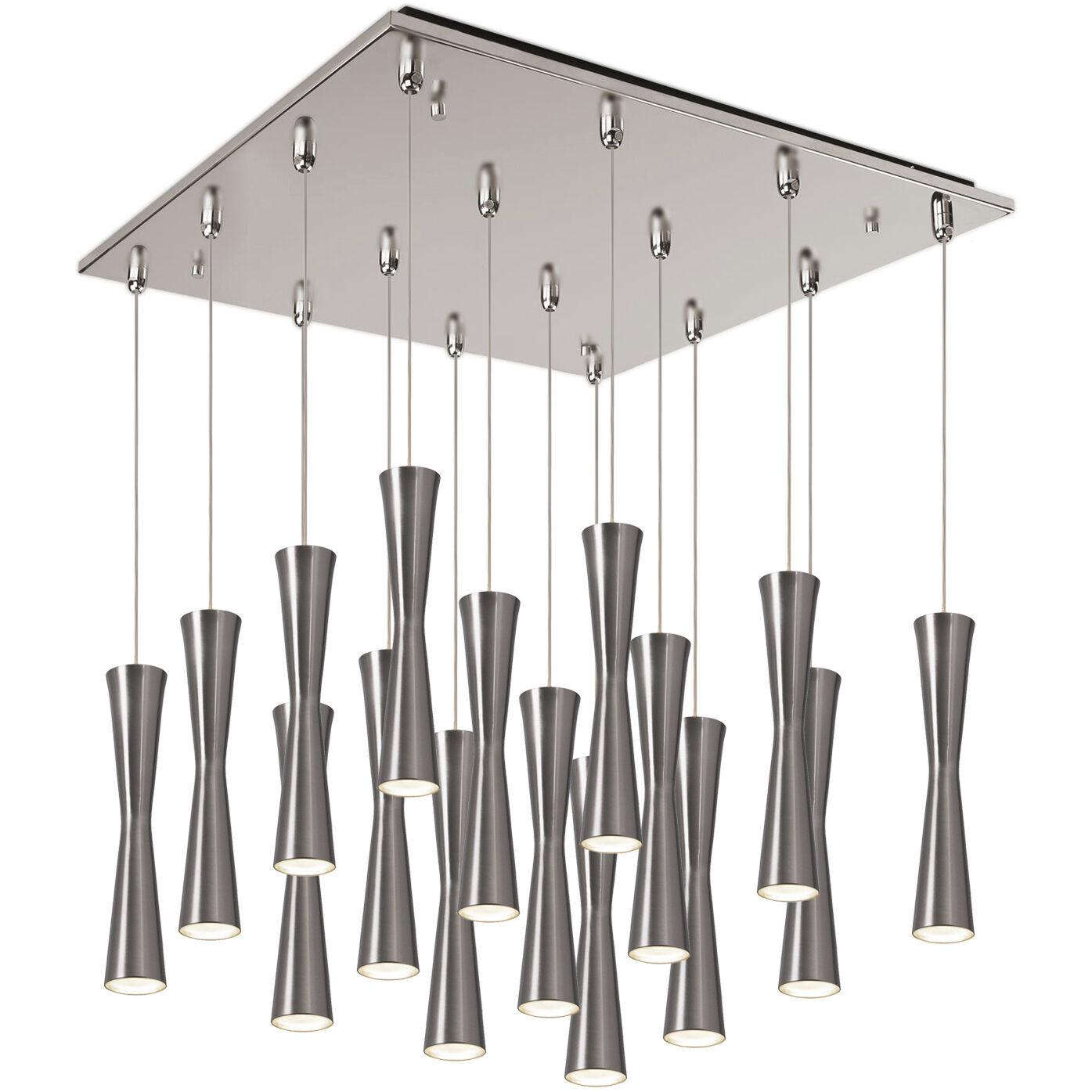 Robson Multi Pendant Ceiling Light in Brushed Nickel