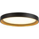 Nix 11.88 inch Black and Gold Flush Mount Ceiling Light