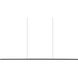 Chute Linear Pendant Ceiling Light in White