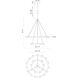 Rezz LED 35.5 inch Brushed Nickel Chandelier Ceiling Light