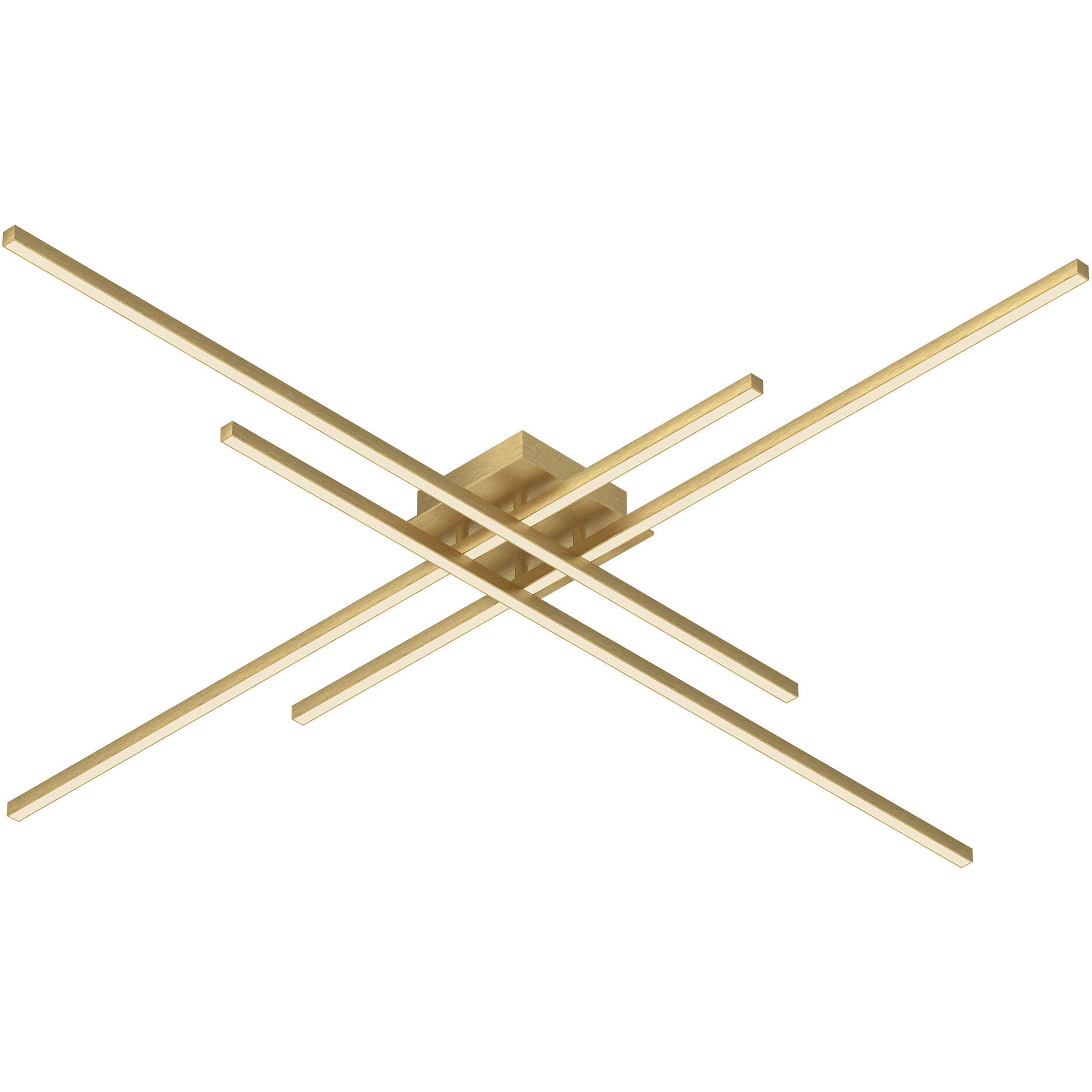 Vega Minor LED 46.5 inch Brushed Gold Flush Mount Ceiling Light