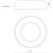 Beacon LED 20 inch White Flush Mount Ceiling Light