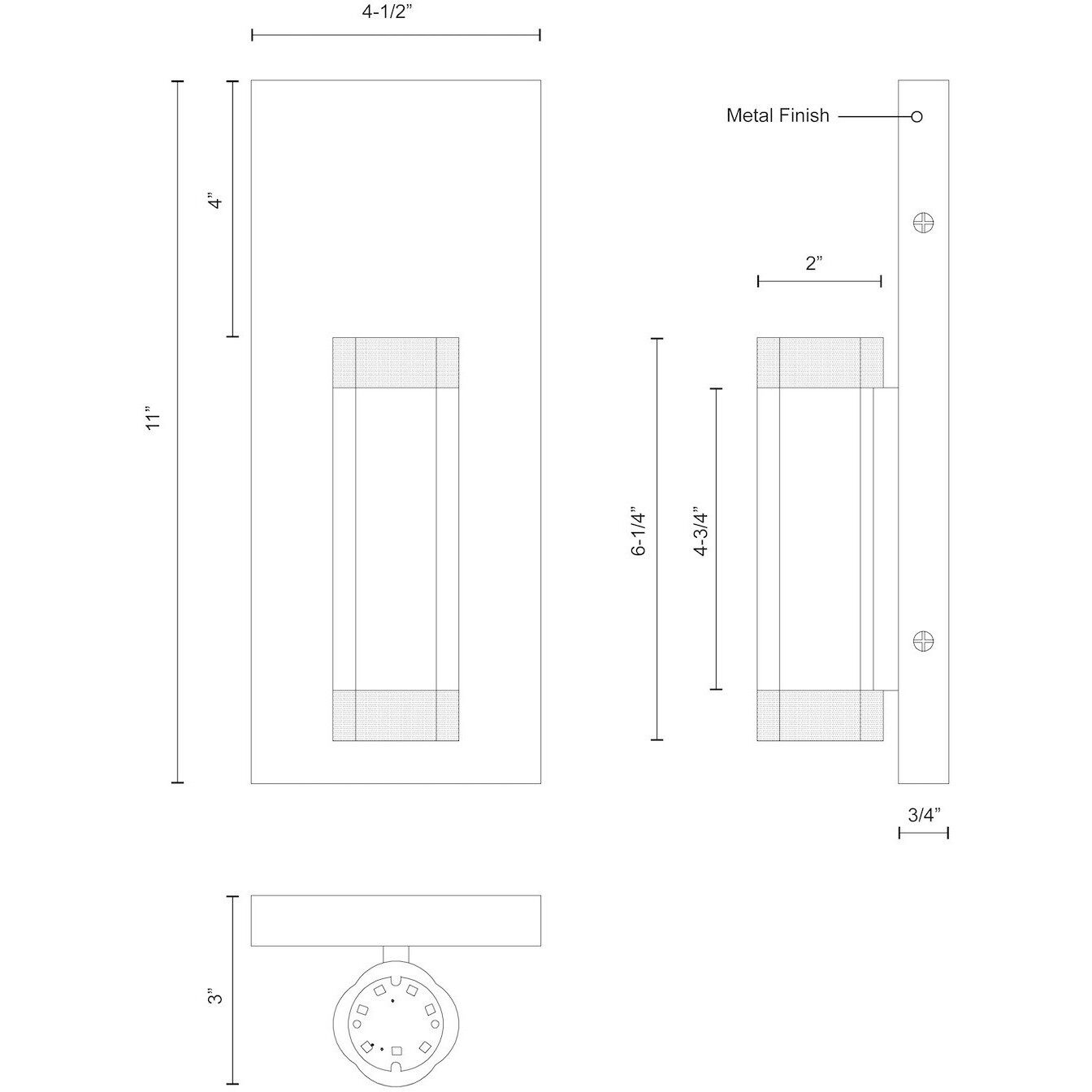 Brazen Wall Sconce Wall Light in Black