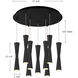Robson Multi Pendant Ceiling Light in Black