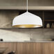 Helena Pendant Ceiling Light in White and Gold