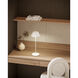 Zola 14.38 inch 3 watt White Table Lamp Portable Light