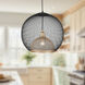 Gibraltar Pendant Ceiling Light in Black and Gold