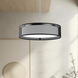 Dalton LED 16 inch Black Organza Pendant Ceiling Light