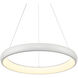 Cortana LED 24.25 inch White Pendant Ceiling Light