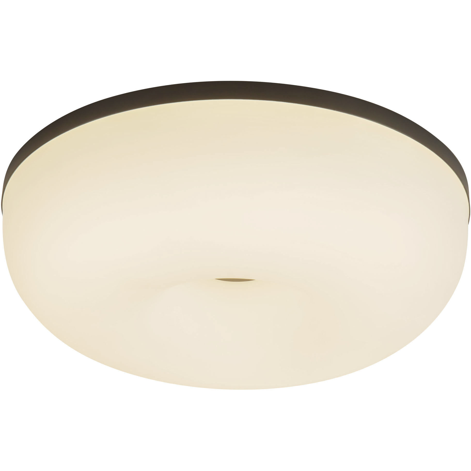 Jada 12 inch Black and Opal Glass Flush Mount Ceiling Light