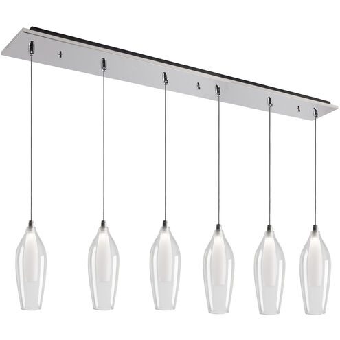 Victoria LED 5.13 inch Chrome Multi Pendant Ceiling Light