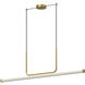 Vesper LED 48.25 inch Brushed Gold Linear Pendant Ceiling Light