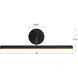 Slender 13 watt 18 inch Vintage Brass Picture Light Wall Light