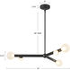 Reese 41 inch Vintage Brass Chandelier Ceiling Light in Opal Glass