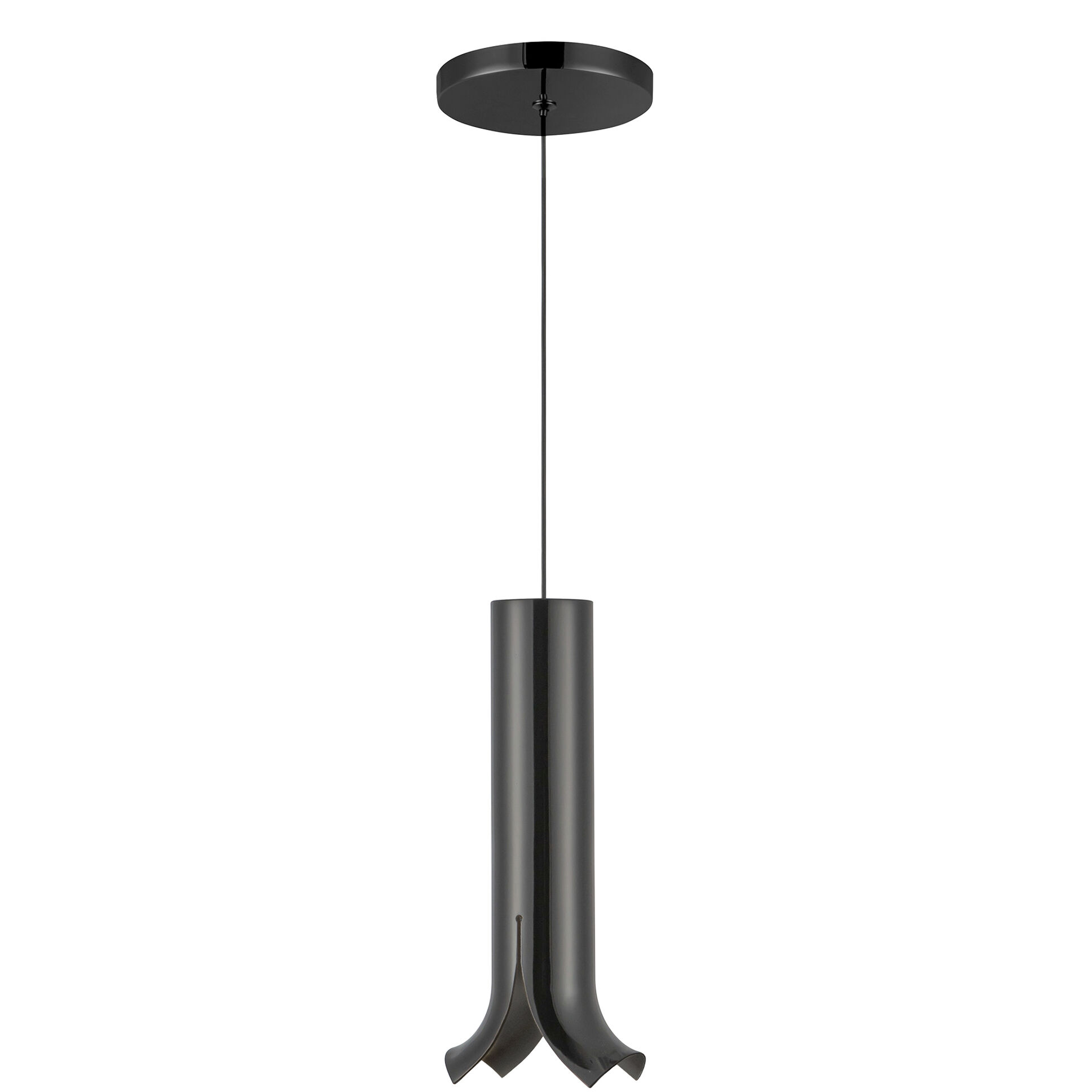 Husk Pendant Ceiling Light in Glossy Black