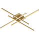 Vega Minor LED 31.25 inch Brushed Gold Flush Mount Ceiling Light