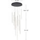 Chute Multi Pendant Ceiling Light in Black