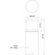 Chadworth 120 24 watt Black Exterior Bollard
