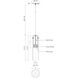 Lena LED 3.25 inch Brushed Nickel Pendant Ceiling Light