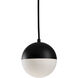 Monae LED 6 inch Black Pendant Ceiling Light