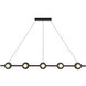Elixir Linear Pendant Ceiling Light in Black
