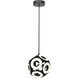 Magellan LED 17.75 inch Black Chandelier Ceiling Light