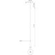 Taper LED 1.25 inch Chrome Pendant Ceiling Light