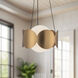 Ciel 1 Light 10.13 inch Brushed Gold Chandelier Ceiling Light