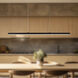 Vega LED 45 inch Black Linear Pendant Ceiling Light