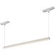 Kyan 48V DC White Trilo Track Linear Pendant Ceiling Light in 4000K