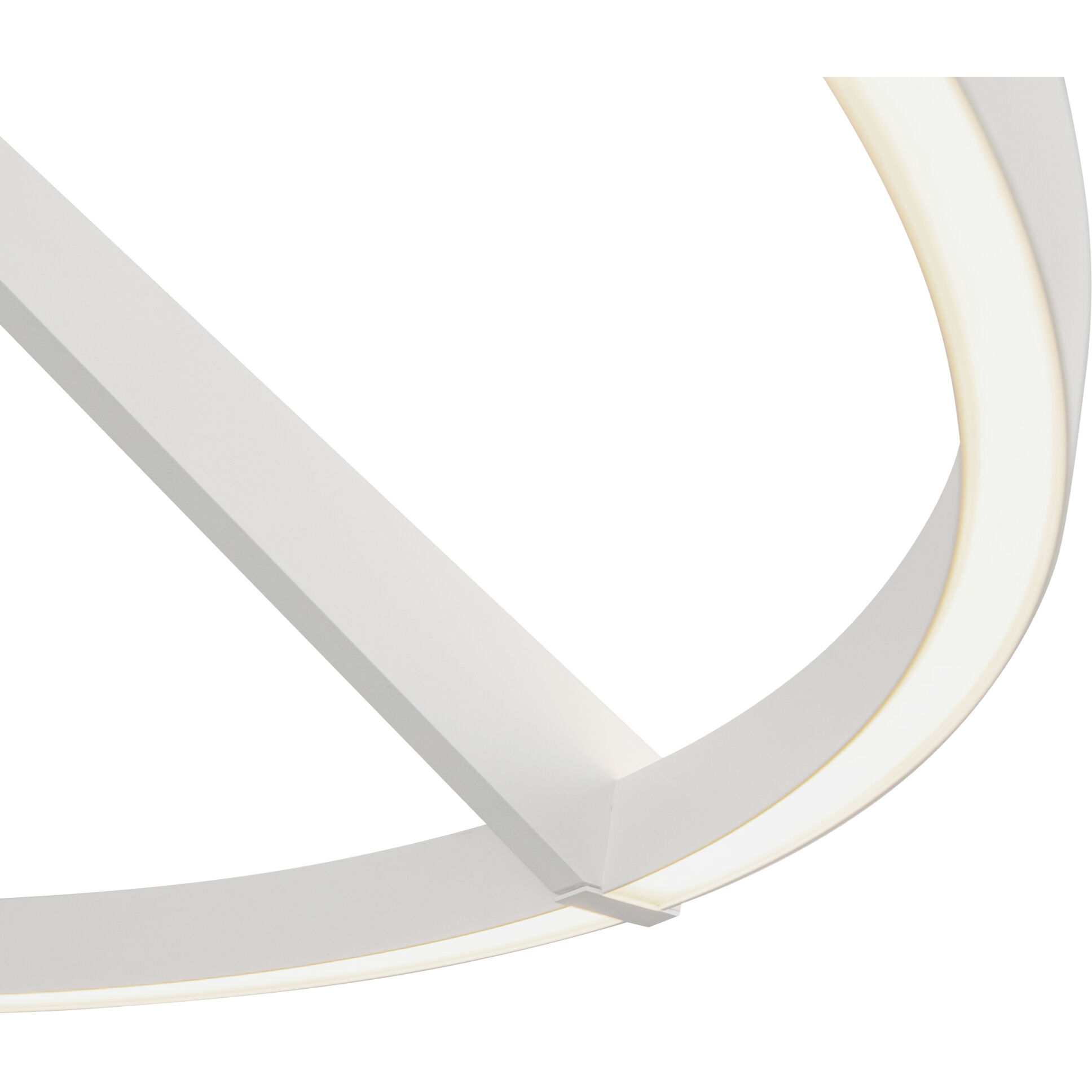 Roda LED 31.5 inch White Semi-Flush Mount Ceiling Light