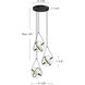 Aries LED 17.63 inch Chrome Chandelier Ceiling Light