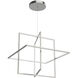Mondrian LED 27.63 inch Brushed Nickel Pendant Ceiling Light