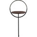 Maya 37.13 inch 14 watt Black and Walnut Floor Lamp Portable Light