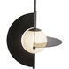 Scorpio LED 27.25 inch Glossy Black Chandelier Ceiling Light