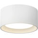 Uma 7.25 inch White Semi-Flush Mount Ceiling Light