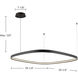 Yukon LED 39.25 inch Polished Nickel Pendant Ceiling Light in Universal Voltage