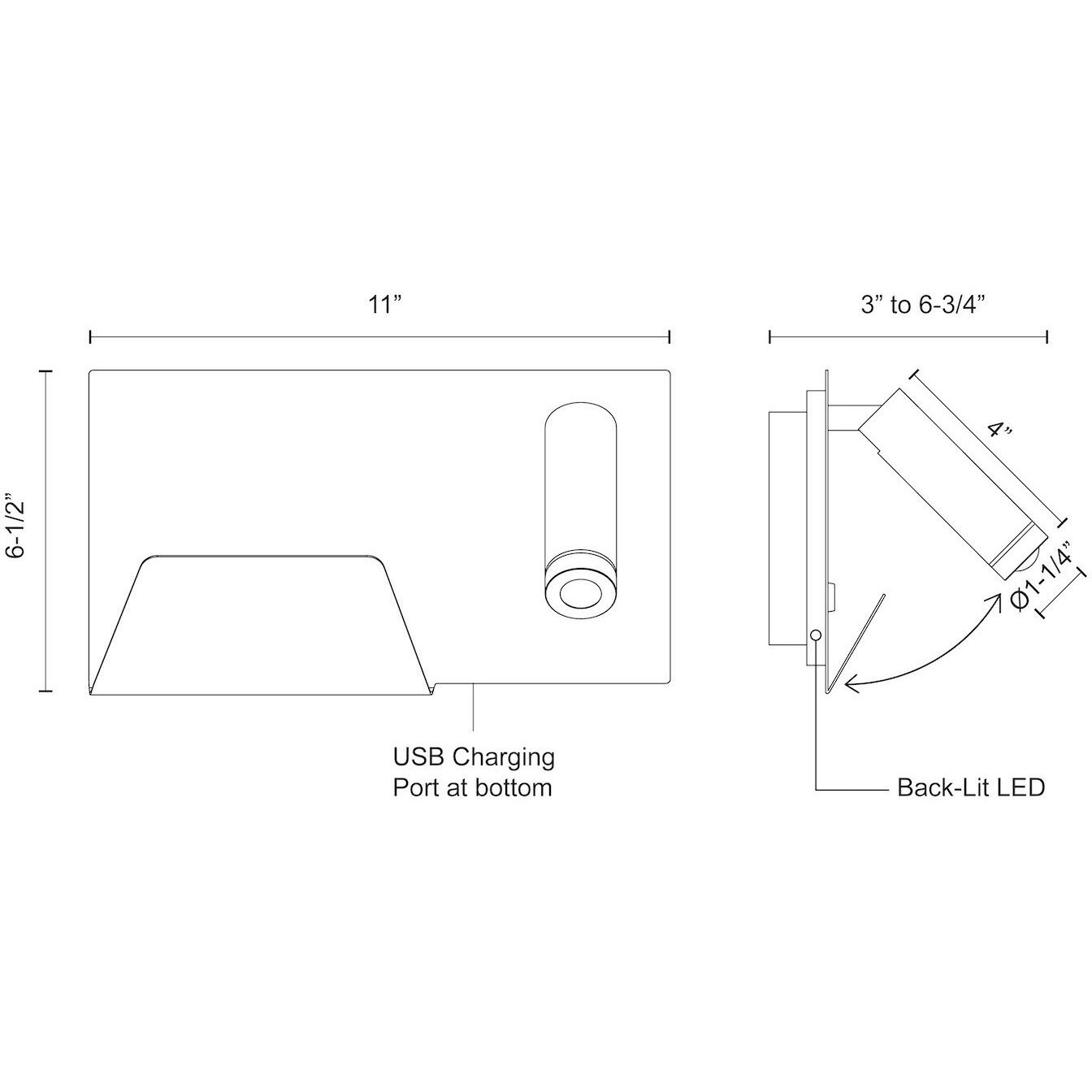 Dorchester Wall Sconce Wall Light in Black