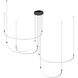 Talis LED 90.25 inch Black Multi-Pendant Ceiling Light