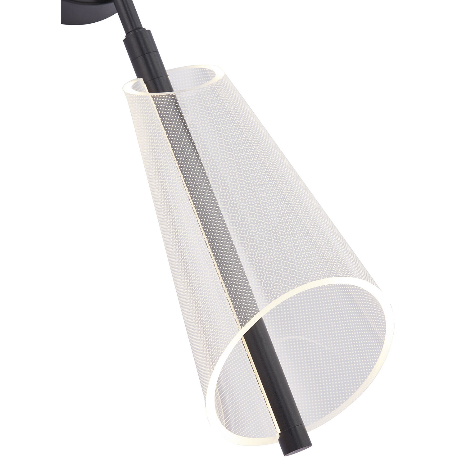 Mulberry LED 5.38 inch Black and Light Guide Wall Sconce Wall Light