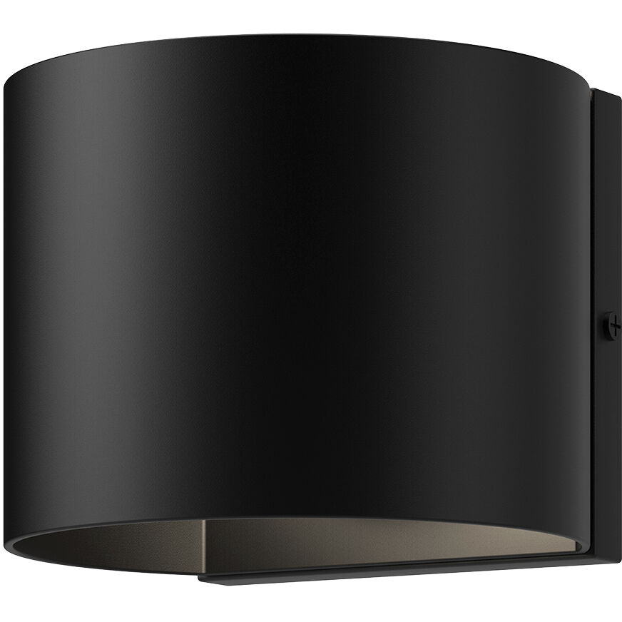 Rene LED 4.38 inch Black Exterior Wall Sconce