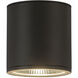 Nordic LED 5 inch Black Exterior Wall Light
