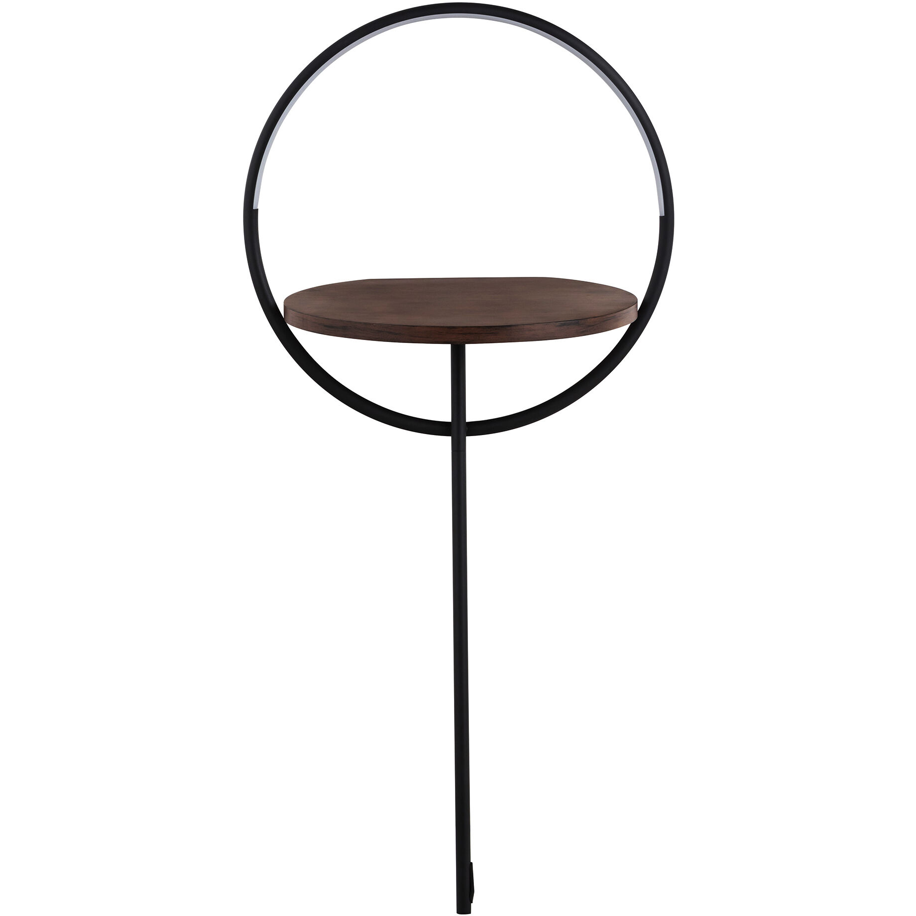 Maya 37.13 inch 14.00 watt Black/Walnut Floor Lamp Portable Light