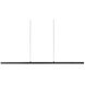 Vega Linear Pendant Ceiling Light in Black
