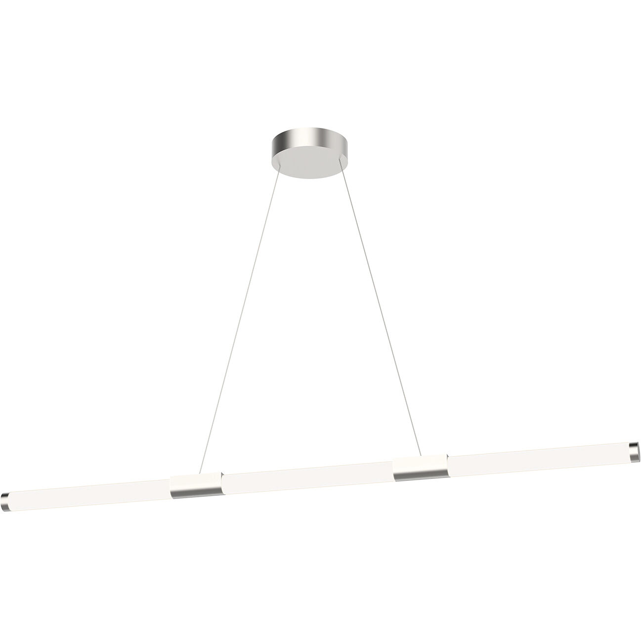 Akari LED 49.5 inch Brushed Nickel Linear Pendant Ceiling Light