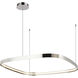 Yukon LED 31.5 inch Polished Nickel Pendant Ceiling Light