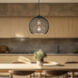 Gibraltar 1 Light 11.88 inch Black Pendant Ceiling Light