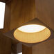 Bosco 24.25 inch Natural Oak Chandelier Ceiling Light