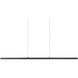 Vega Linear Pendant Ceiling Light in Black