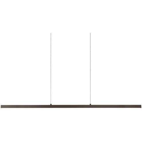 Vega Linear Pendant Ceiling Light in Black